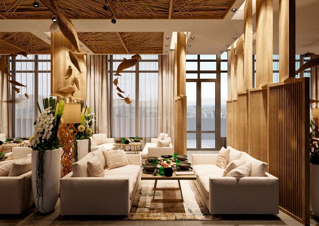 Doubletree By Hilton Almaty Hotel Restaurant foto